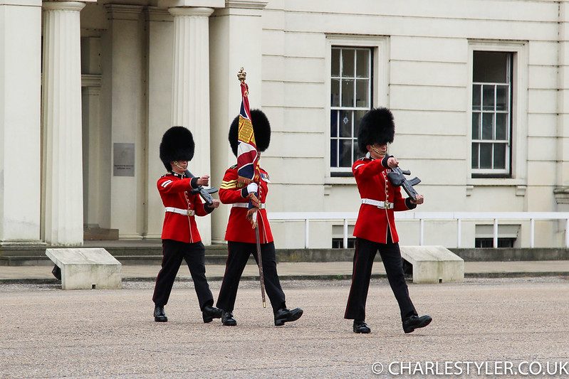 Guards passing the colours