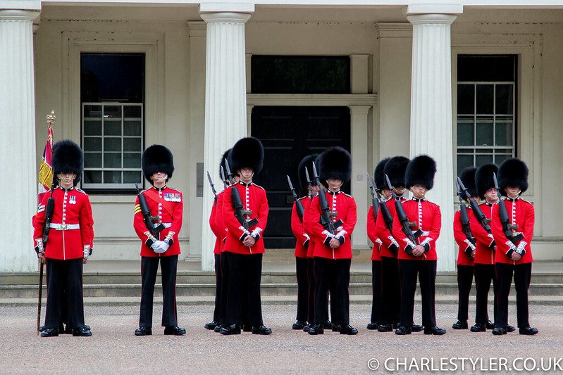 Guardsman standing perfectly still