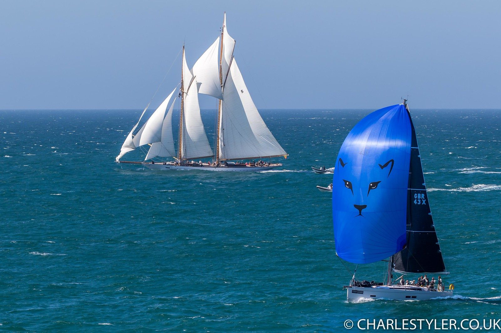 Panther 43X sailing with Eleonora 5 in the background