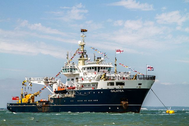Galatea Dressed Overall with the Royal Standard